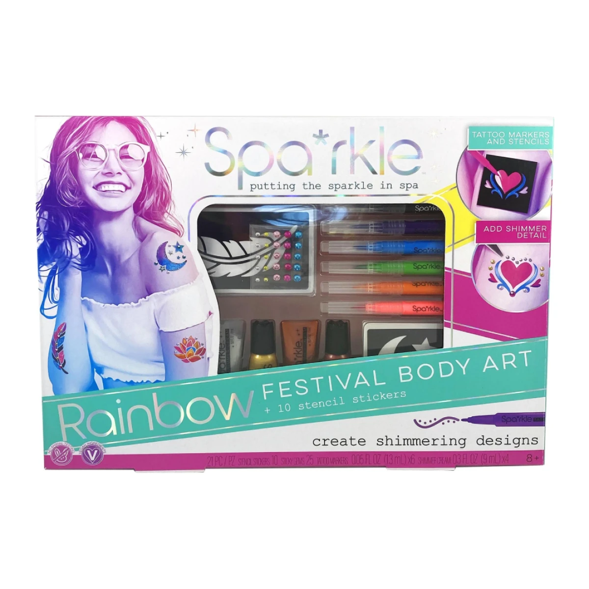 Set de Arte Sparkle Tattoo Markers 
