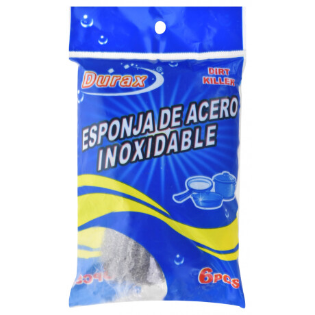 ESPONJA DE ACERO INOXIDABLE X6 ROLLOS ESPONJA DE ACERO INOXIDABLE X6 ROLLOS