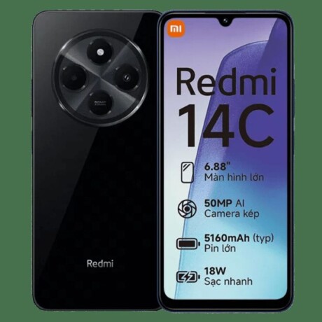 Celular Smartphone Xiaomi Redmi 14C 4G 256 Gb 8Gb Ub BLACK