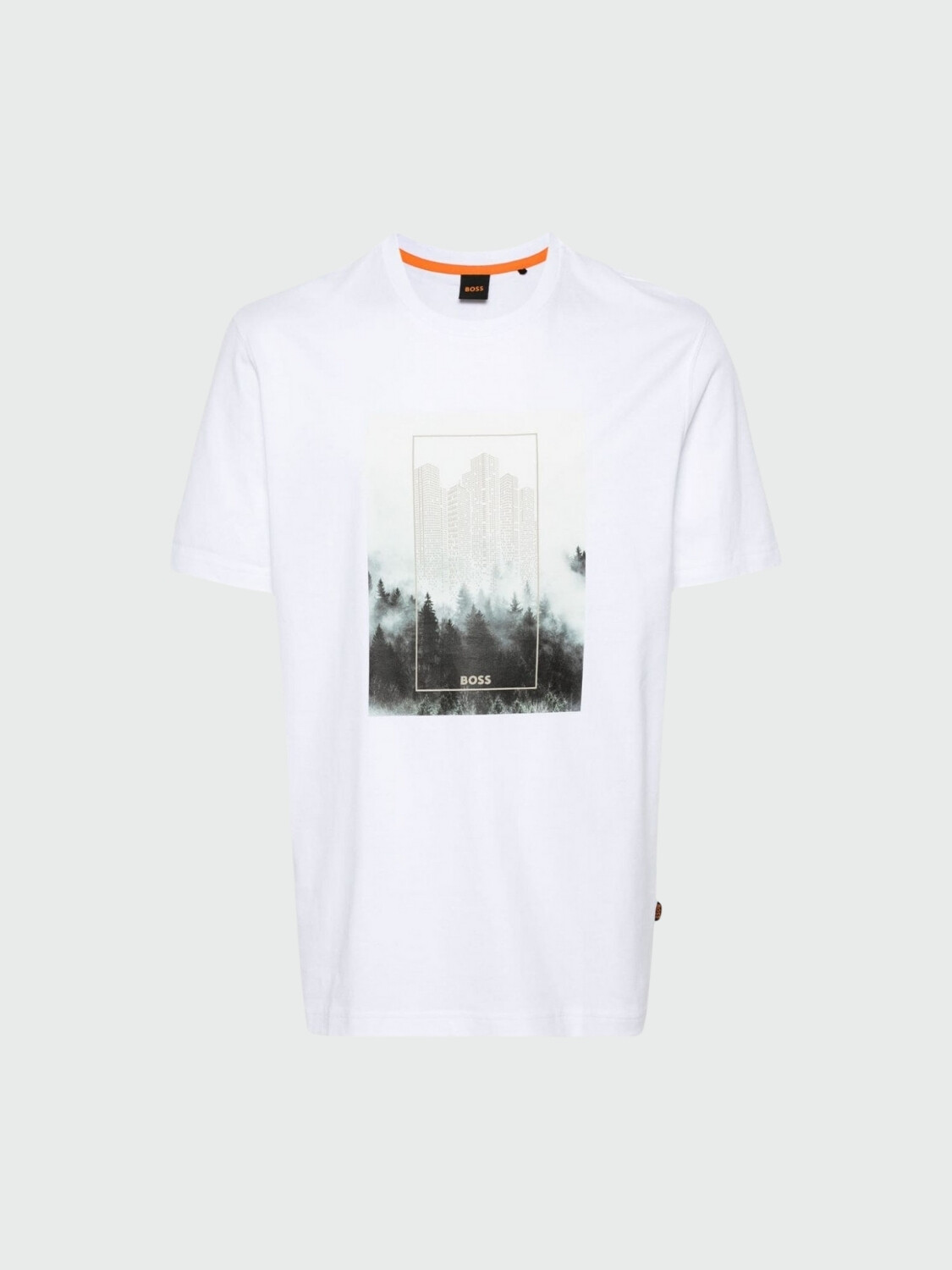 BOSS - Remera regular Fit en algodón Blanco