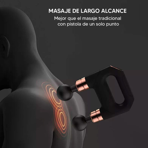 Masajeador Corporal Massagegun + Almohada Masajeadora COMBO MASAJEADORES 916796 + 902871