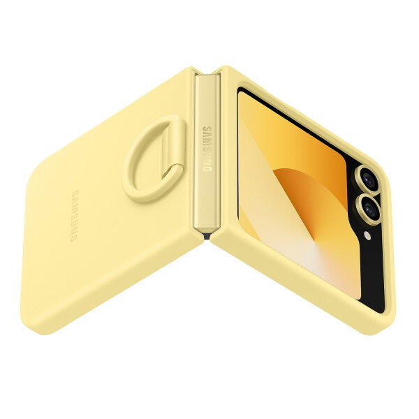 Protector De Silicona Para Galaxy Z Flip6 AMARILLO