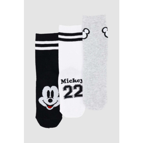 Pack x3 medias algodón infantil media caña mickey Variante 26
