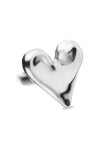 ANILLO DE ALEACIÓN DE METALES BAÑADO EN PLATA DE LEY CON FORMA DE CORAZÓN Anillo