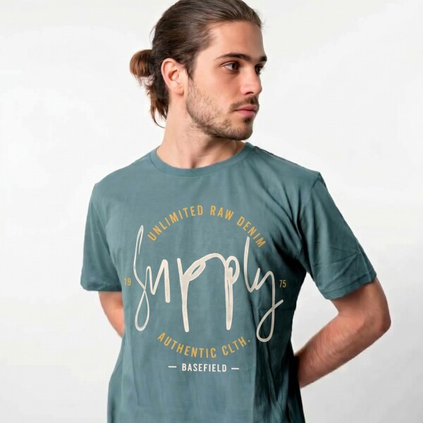 T-Shirt Print V27 Supply Green
