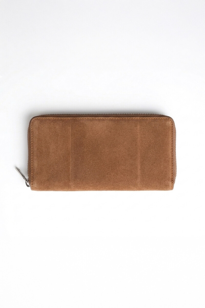 Billetera tachas tostado