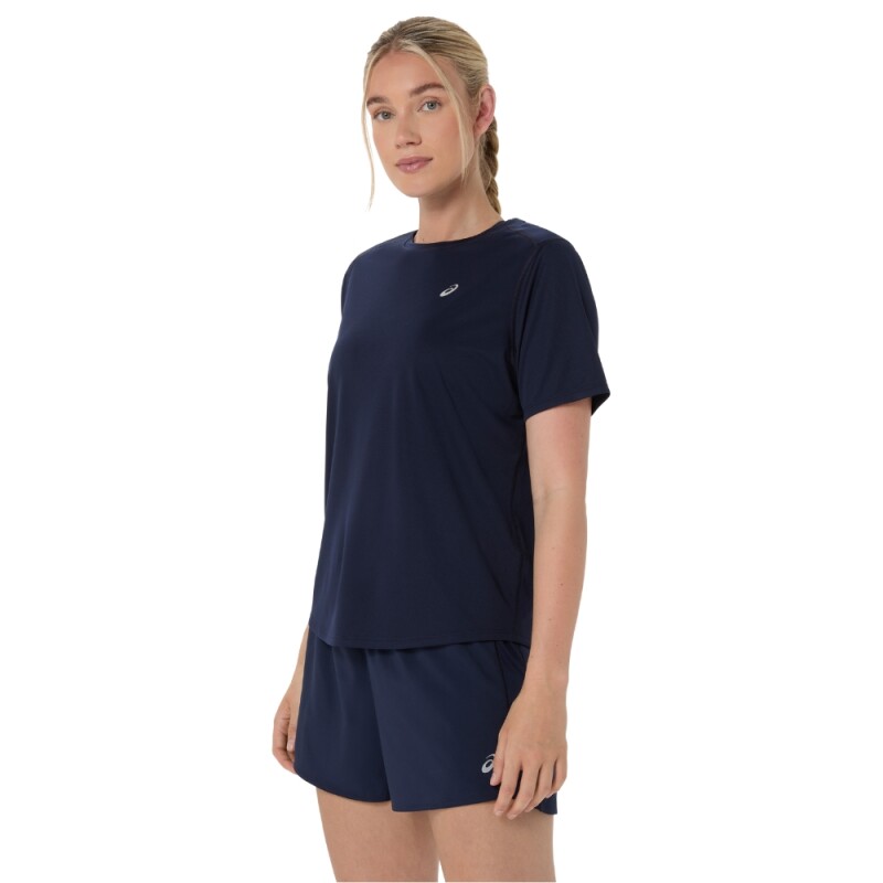 Polo Running Asics Silver SS Top Mujer Midnight