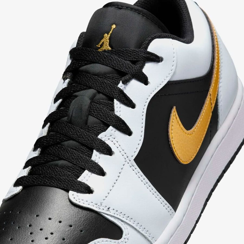 Championes Nike Air Jordan 1 Low de Hombre - 553558-172 Blanco-negro