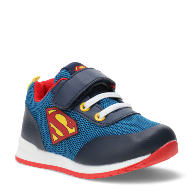 Championes Infantiles Superman c/Velcro Azul Marino - Azul - Rojo