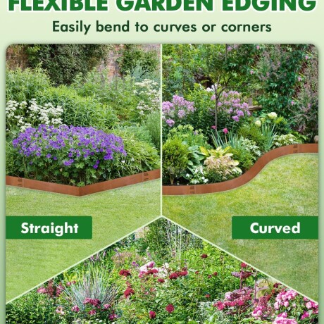 Fleje Borde De Acero Corten Flexible Para Jardín 5 Unid 3mm Fleje Borde De Acero Corten Flexible Para Jardín 5 Unid 3mm