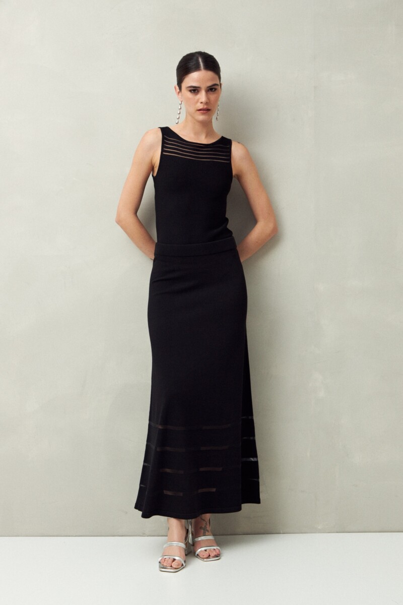 FALDA ORIA Negro