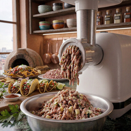 Picadora de carne Daewoo | Acero inoxidable | Color blanco Picadora de carne Daewoo | Acero inoxidable | Color blanco