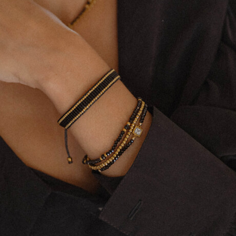 Pulsera SQUARE con piedras naturales Pulsera SQUARE con piedras naturales