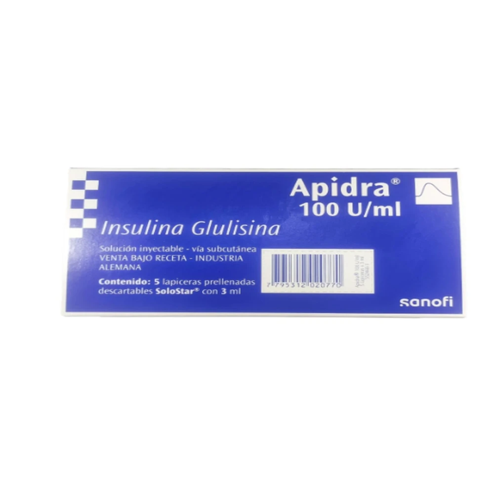 APIDRA INS. 100 U.I SOLOSTAR CJ X 5 APLI