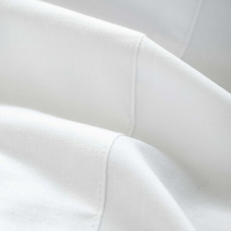 JUEGO DE SÁBANAS 1 PLAZA ALGODON BLANCO COTTON BASIC 180 HILOS