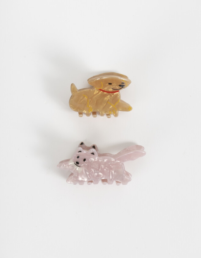Hebillas Infantiles Animalito Set De Broches Infantiles Animalito - Combinacion Bicolor