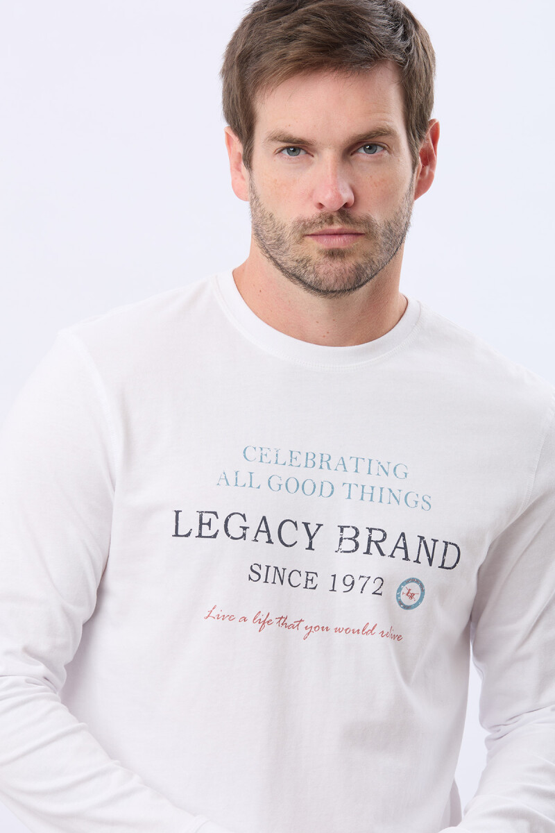 REMERA ESTAMPADA DE ALGODÓN - Blanco 