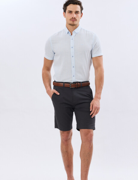 BERMUDA CLASICA CON ELASTANO Gris
