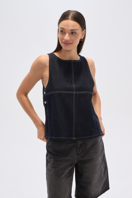 Tops Aurelea Azul Indigo