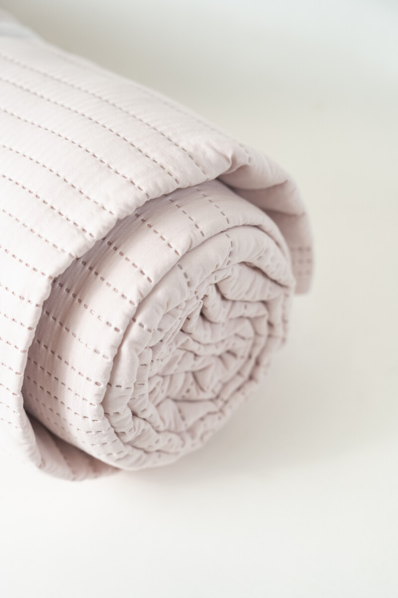 Cubrecama 2 Plazas Queen Microfibra Washed - Blanco 