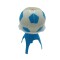 Vela con Forma de Pelota Celeste y Blanco