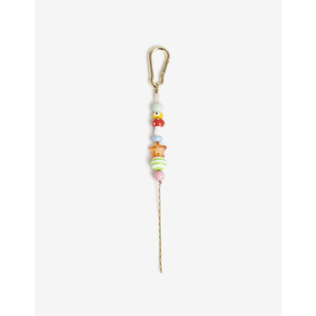 Llavero Y Bag Charm Beads Combinacion Bicolor