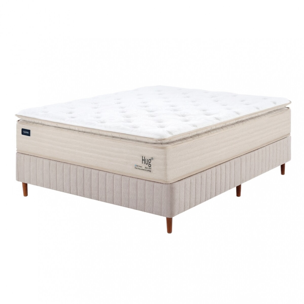 Sommier 2 PLAZAS - Mannes Resortes Pocket 150kg - Hug 