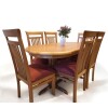 Juego de comedor oval, 6 sillas peinetas Juego de comedor oval, 6 sillas peinetas