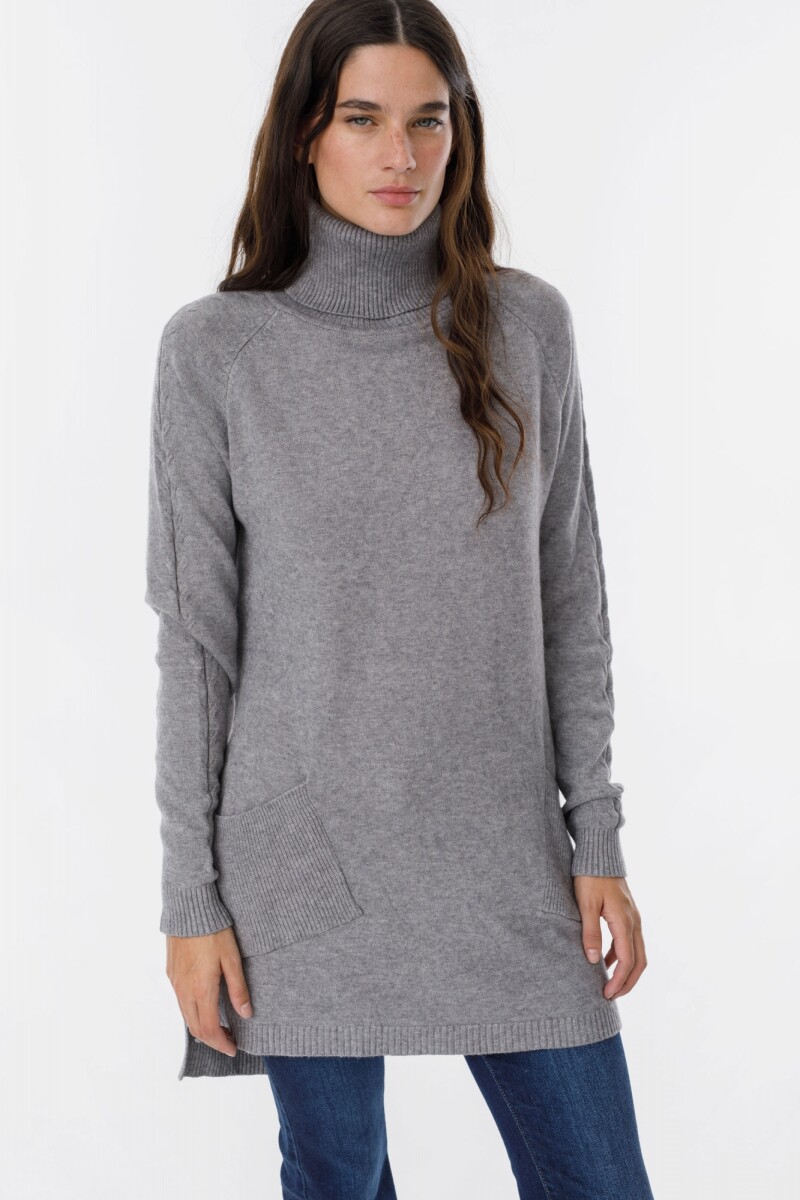 Sweater Pocket Gris