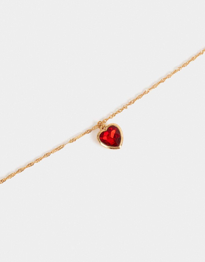 Cadena Corta con Dije Corazón Cadena Corta Con Dije Corazón - Dorado