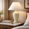 Lampara Hongo Crema R08472-2 25.4/41 cms. Lampara Hongo Crema R08472-2 25.4/41 cms.