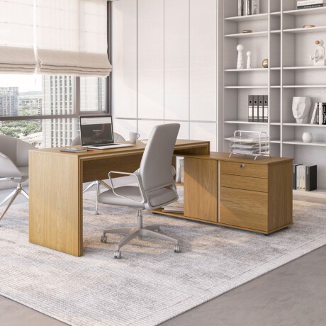 Escritorio esquinero Dover Roble