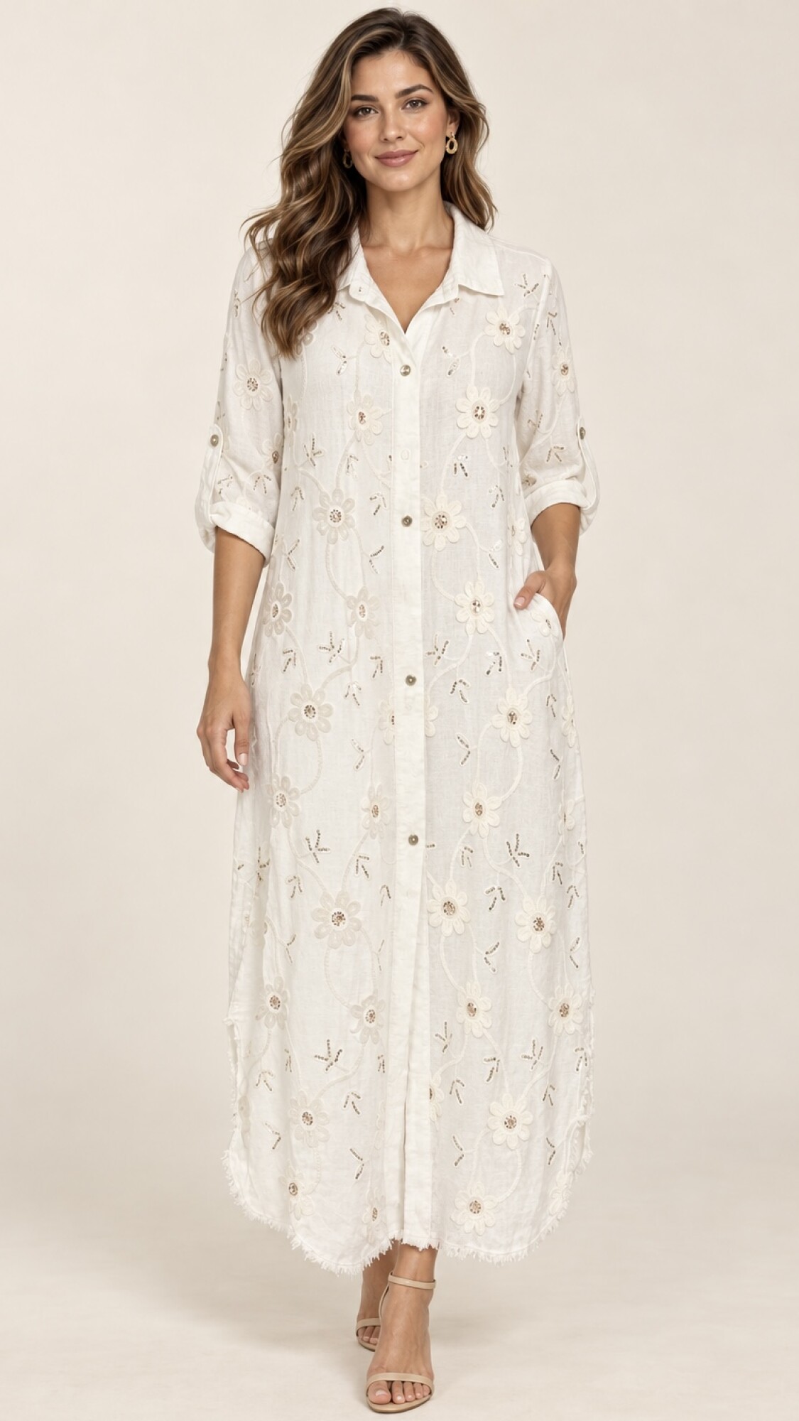 VESTIDO CAMISERO ALEM Blanco