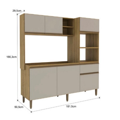 COCINA COMPACTA BROMELIA MIEL/ARENAS COCINA COMPACTA BROMELIA MIEL/ARENAS