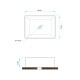 Bacha Rectangular de Apoyo Blanca 48 cm 000