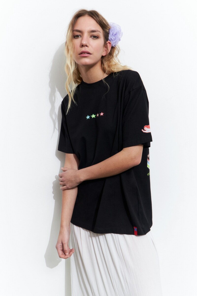 Remera sirenas negro