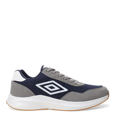 Championes de Hombre Umbro Volcan Gris - Gris Piedra - Blanco