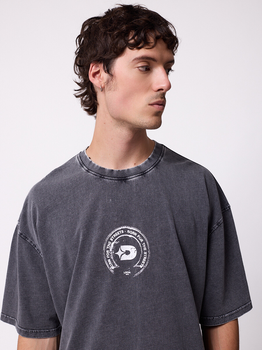 T-SHIRT RIVERSO DIXIE Gris Oscuro