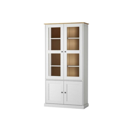 Cristalero 4 Puertas Li­nea Valenciana Blanco
