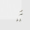 Bijou Cuff Con cuff Set De Aros Mixplating - Plateado