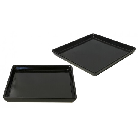PLATO CUADRADO CERAMICA NEGRO 15X15X2CM 1884-QW021 Q84 PLATO CUADRADO CERAMICA NEGRO 15X15X2CM 1884-QW021 Q84