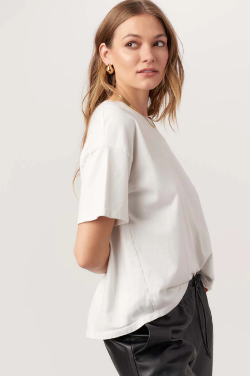 POLERA SUAREZ BOXY Blanco