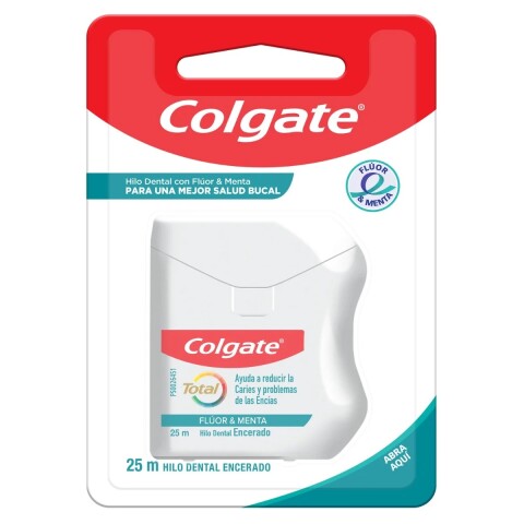 Hilo Dental Colgate Flúor y Menta 25 m Hilo Dental Colgate Flúor y Menta 25 m