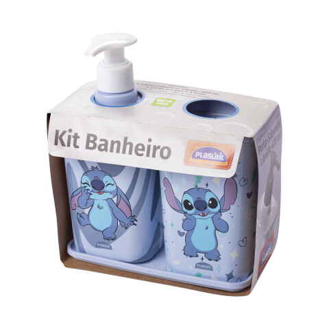 Pack de Portacepillo y Dispensador de Jabón Stitch U