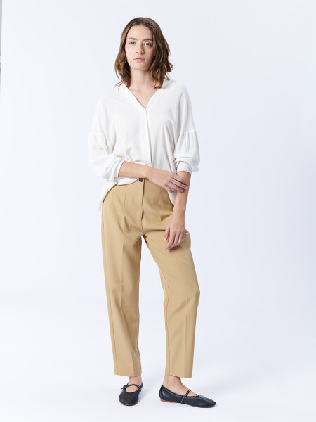 Pantalón vestir Beige