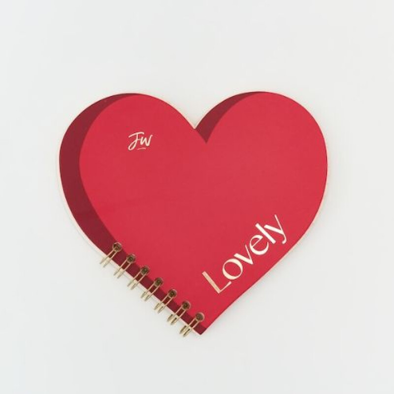 Libreta Lovely Minimal Corazón 12 x 12 cm FW Libreta Lovely Minimal Corazón 12 X 12 Cm Fw