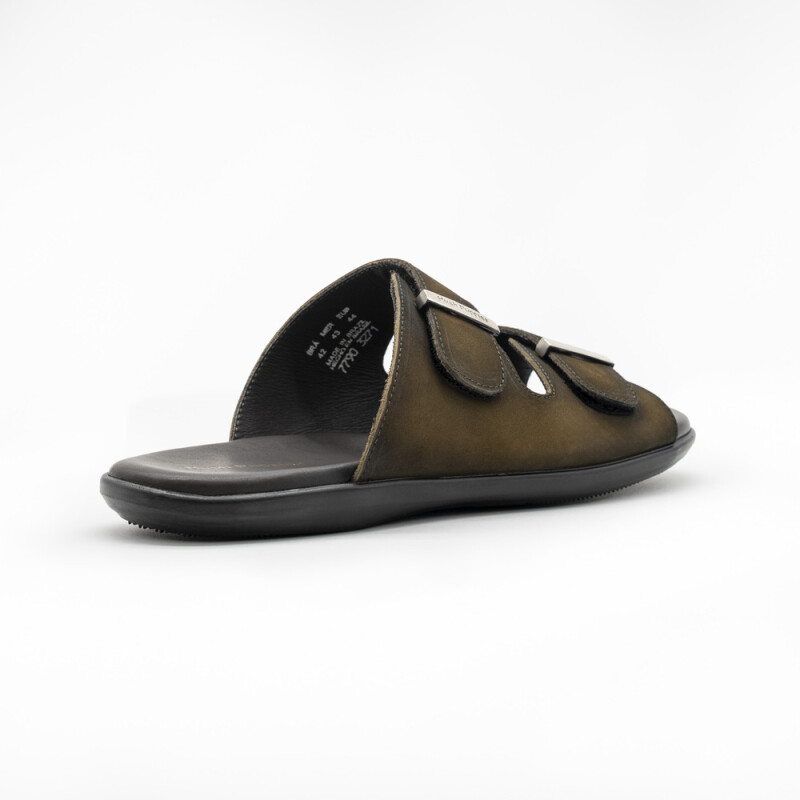 SANDALIA NOBUCK ACEITUNA ACEITUNA