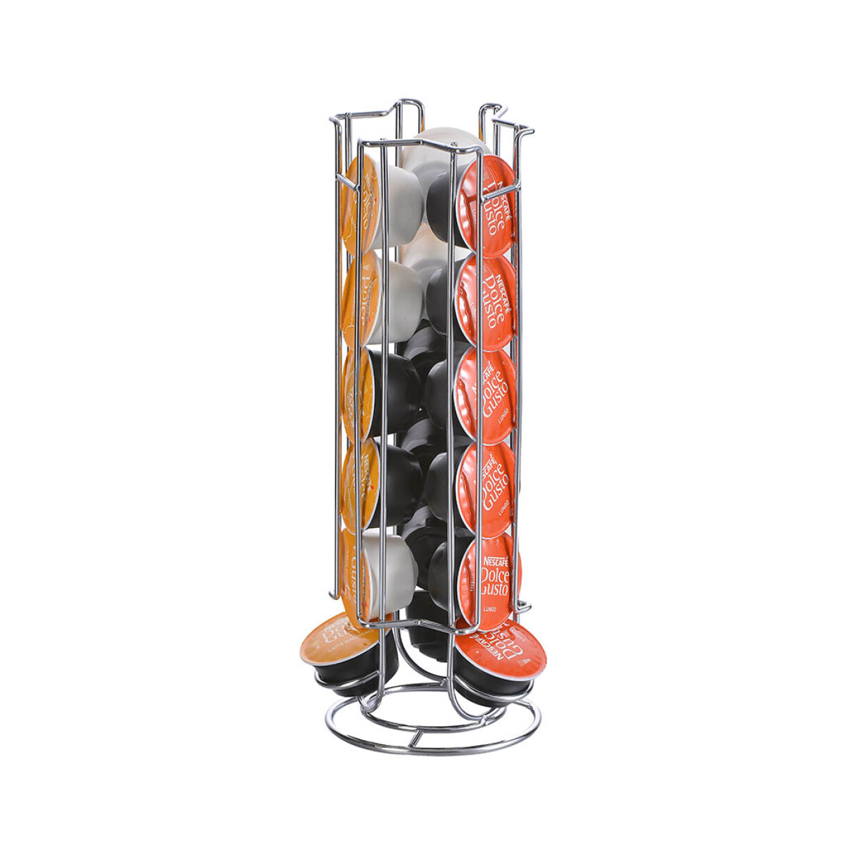 Soporte Fijo para 18 Cápsulas Acero Inoxidable 