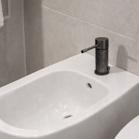 GRIFERIA BIDET CON TRANSFERENCIA LABRADO EN GUN METAL - SERIE SIGNATURE 000
