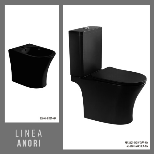 Juego De Inodoro Con Tapa Cierre Suave, Mochila Y Bidet 000